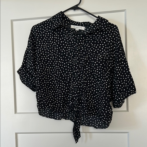 Black and White Polka Dot Blouse - Picture 2 of 2